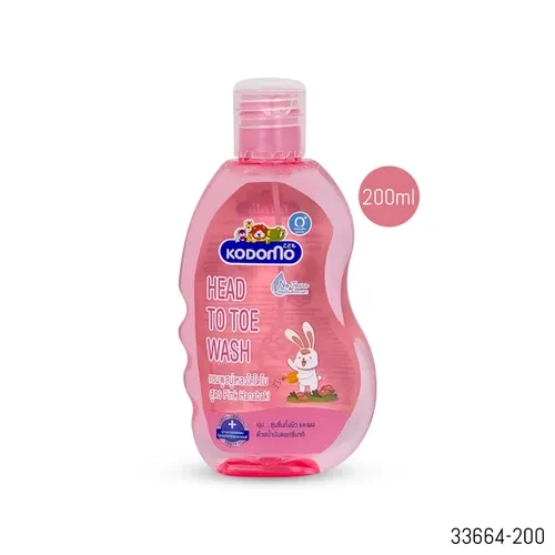 Kodomo Head To Toe Wash 0+ Pink Hanabaki 200ml (Thailand)