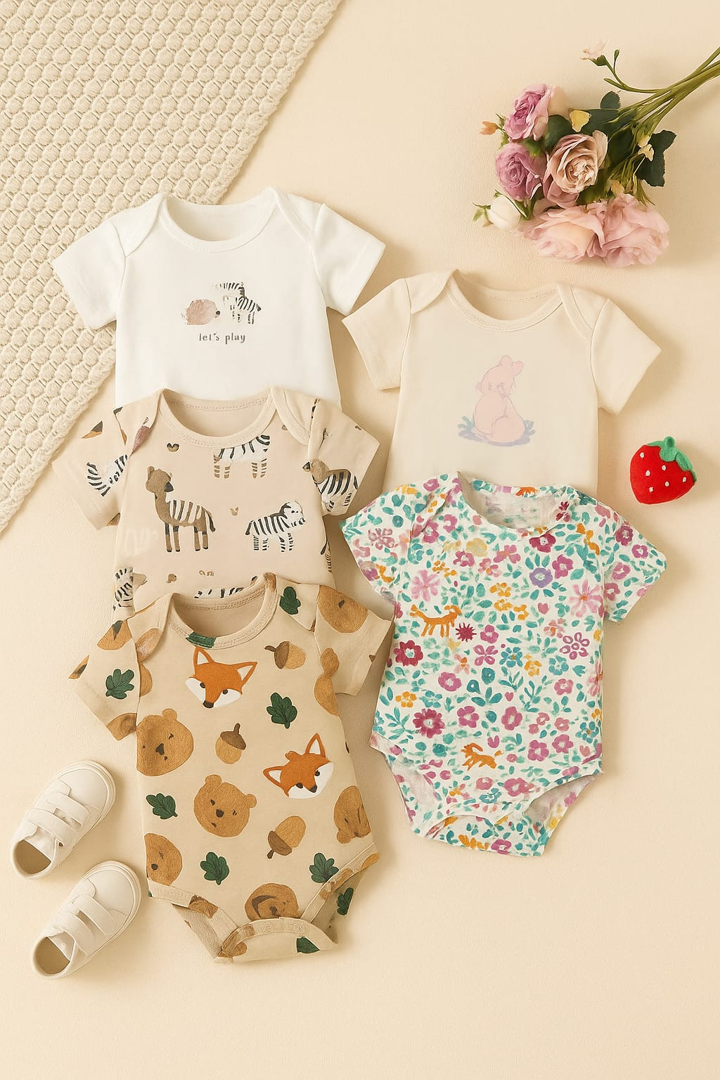 বেবি কিপার ৫ পিসের কম্বো,কালার চুজ করার অপশন নেই,এড্রেসের সাথে বেবির বয়স এবং জেন্ডার লিখে দিন। প্রতি কালারের এক পিস করে ৫ পিসের সেট মিলিয়ে দিব ইনশাল্লাহ৷