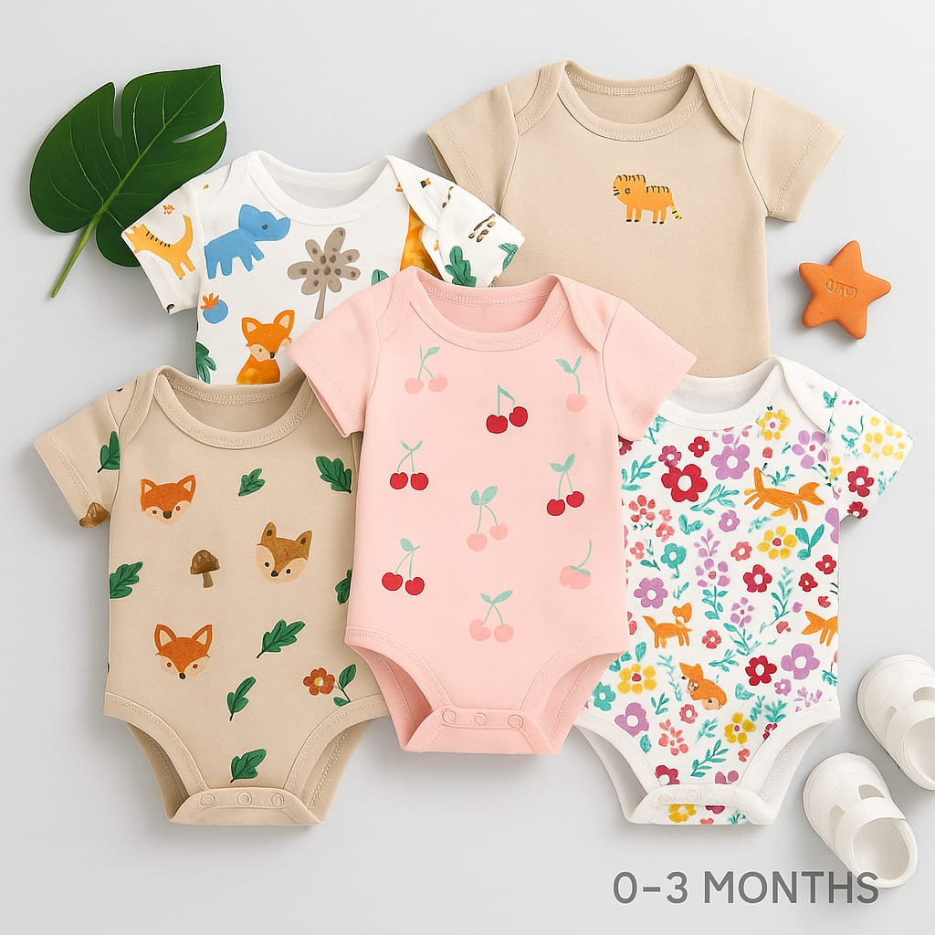 বেবি কিপার ৫ পিসের কম্বো,কালার চুজ করার অপশন নেই,এড্রেসের সাথে বেবির বয়স এবং জেন্ডার লিখে দিন। প্রতি কালারের এক পিস করে ৫ পিসের সেট মিলিয়ে দিব ইনশাল্লাহ৷