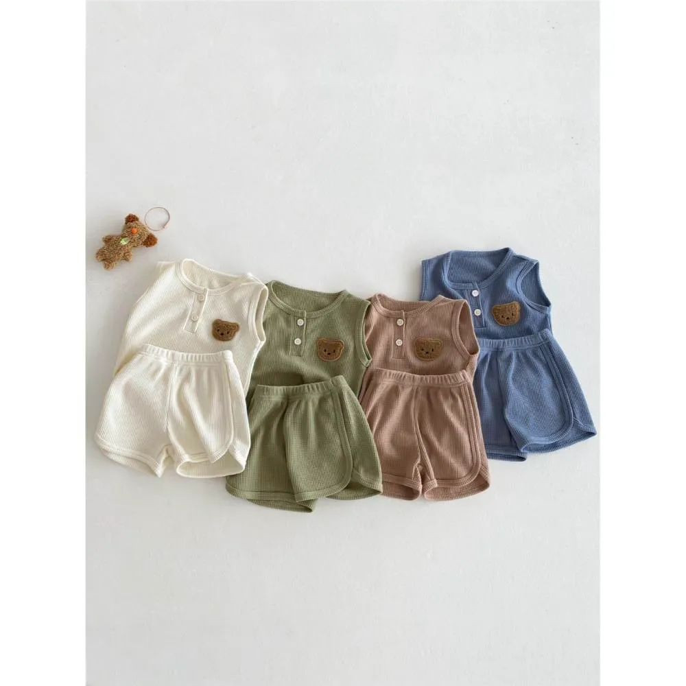 Infant & Toddler Sleeveless set. 3 সেটের কম্বো।