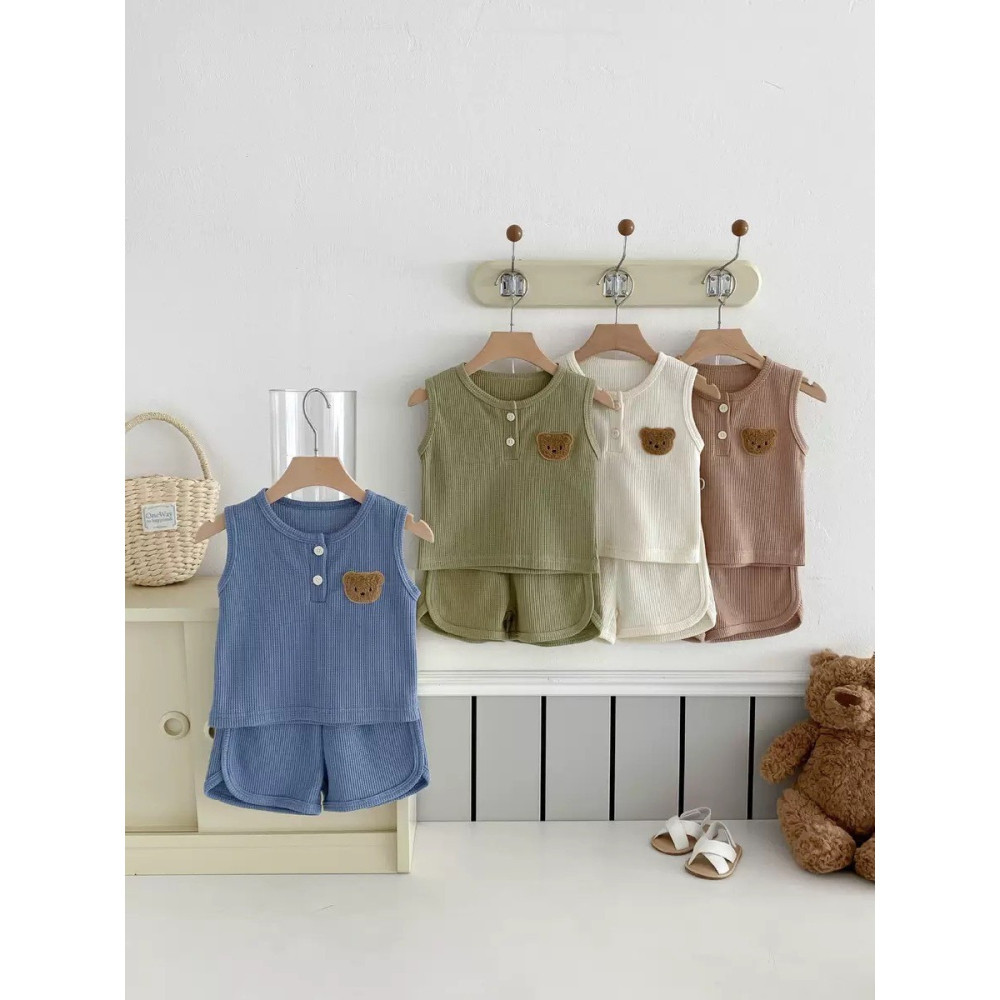 Infant & Toddler Sleeveless set. 3 সেটের কম্বো।